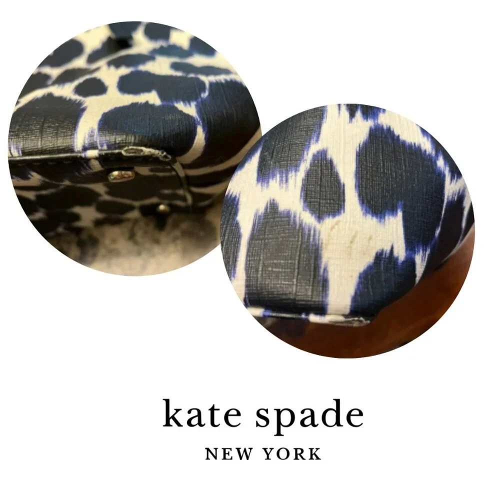 GUC RARE Kate Spade Emma Lane Animal Print Maya Tote SET in 